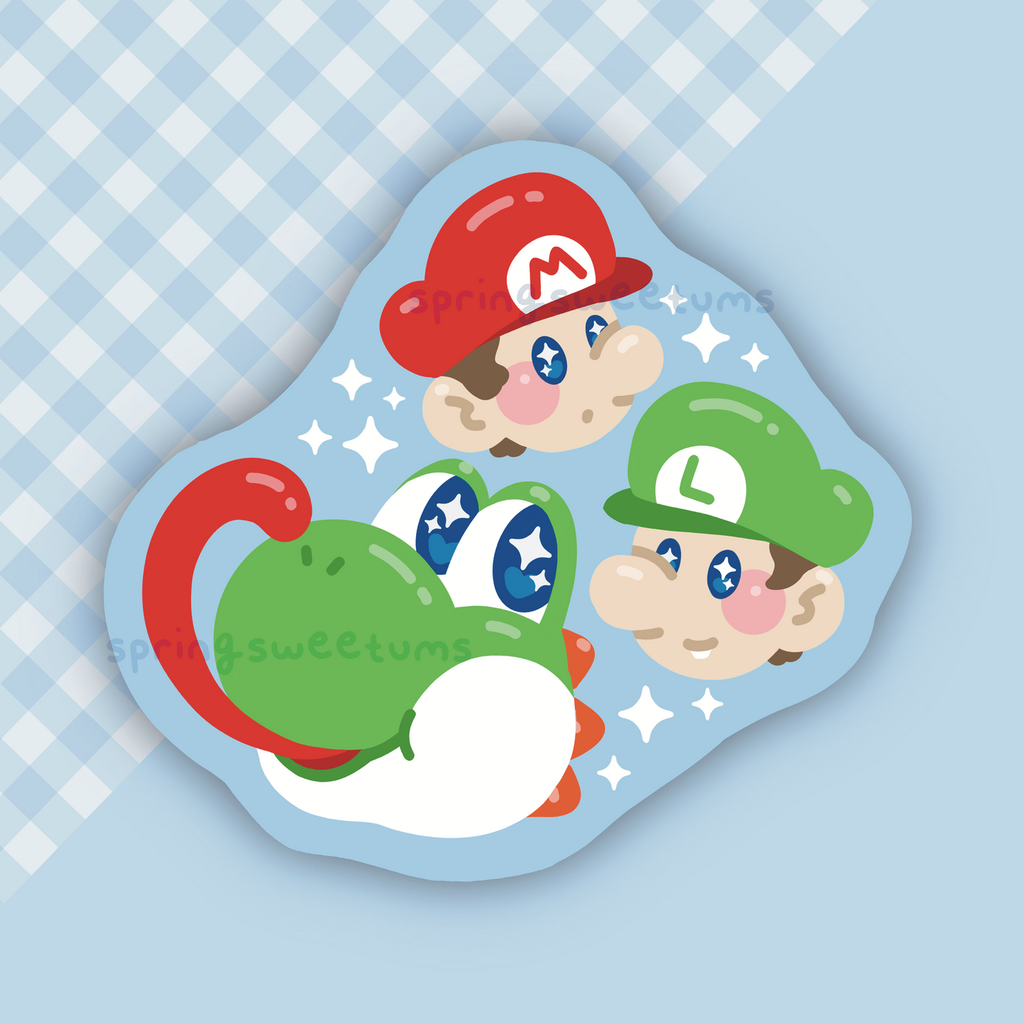 Yosh and Babies Vinyl Sticker