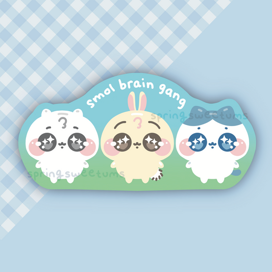 Smol Brain Gang Vinyl Sticker