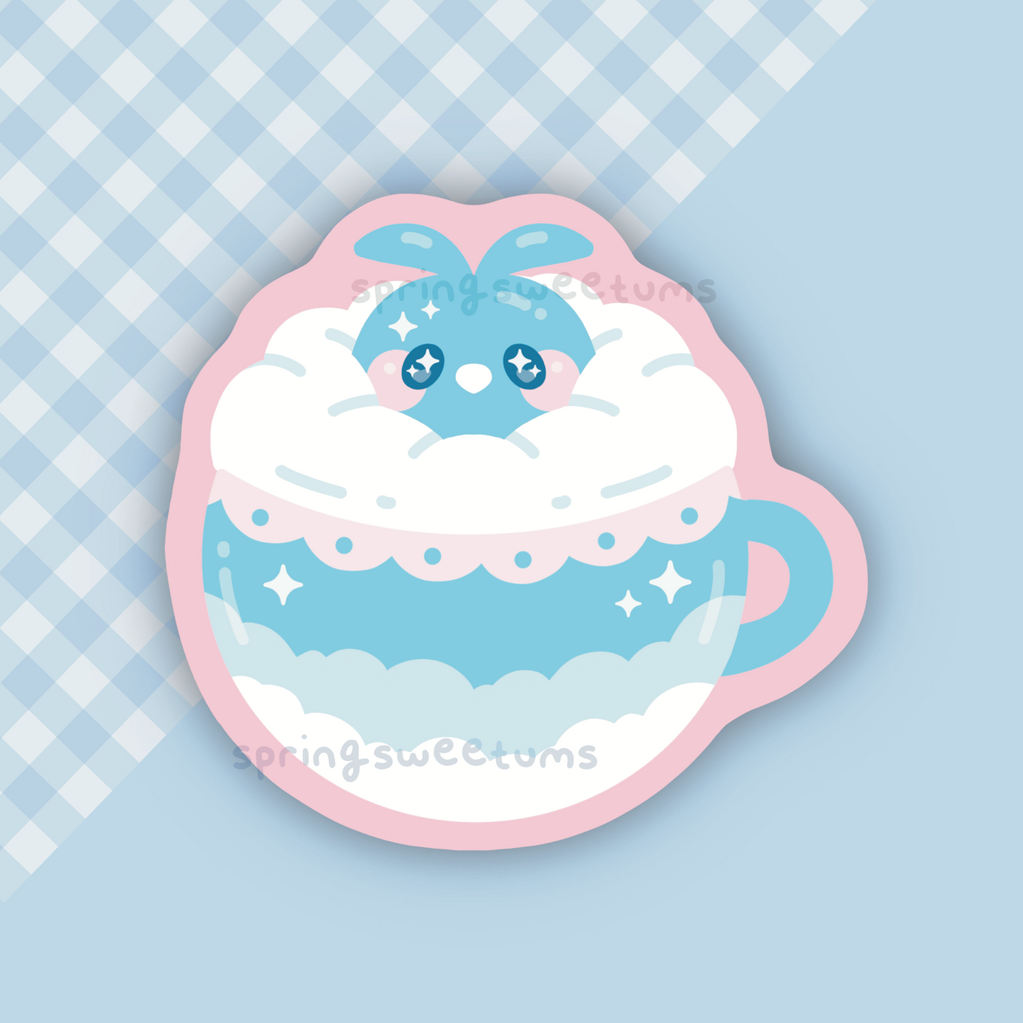 Cloud Bird Pokeccino Vinyl Sticker
