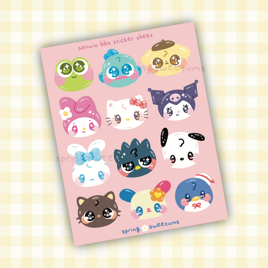 Sanwio Sticker Sheet
