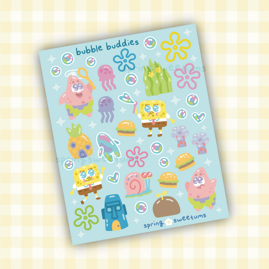 Bubble Buddies Sticker Sheet