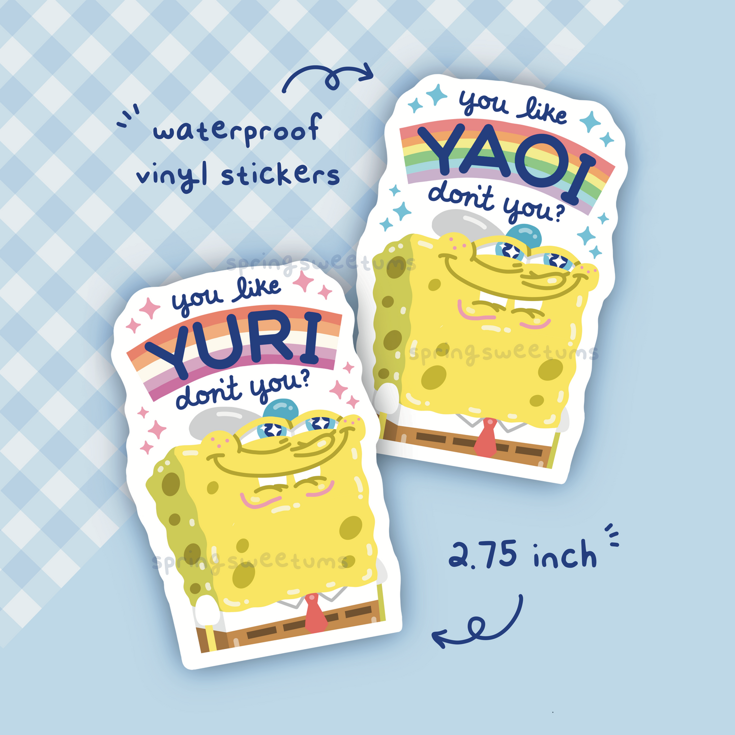 You like YAOI/YURI/ETC don’t you Vinyl Sticker