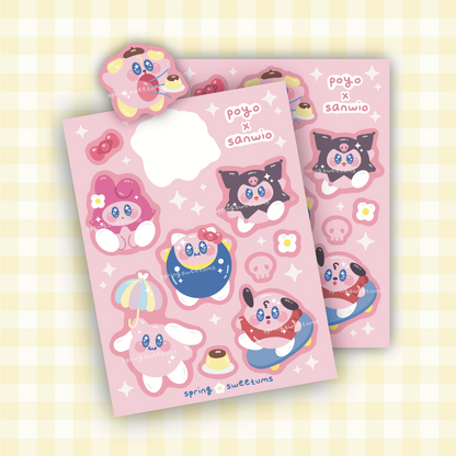 Poyo x Sanwio Sticker Sheet