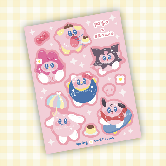 Poyo x Sanwio Sticker Sheet