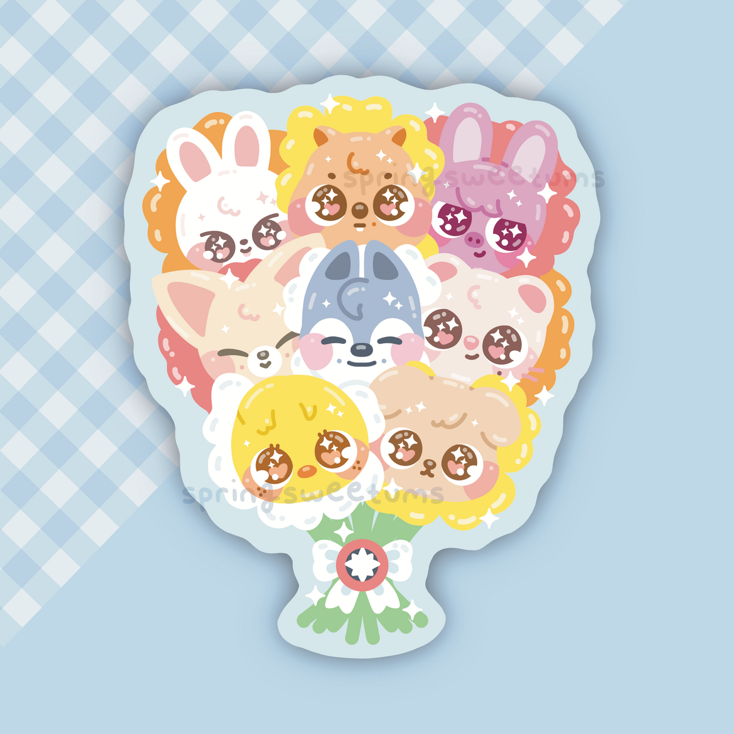 Skzoo Bouquet Vinyl Sticker