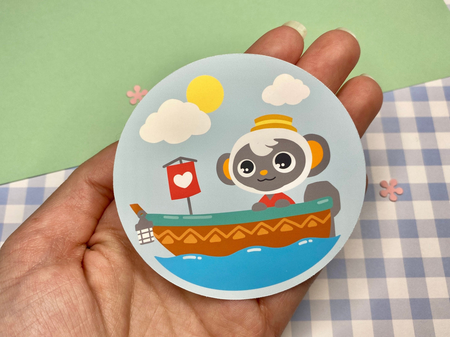 Monkey Sailor Vinyl Sticker