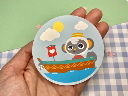 Monkey Sailor Vinyl Sticker