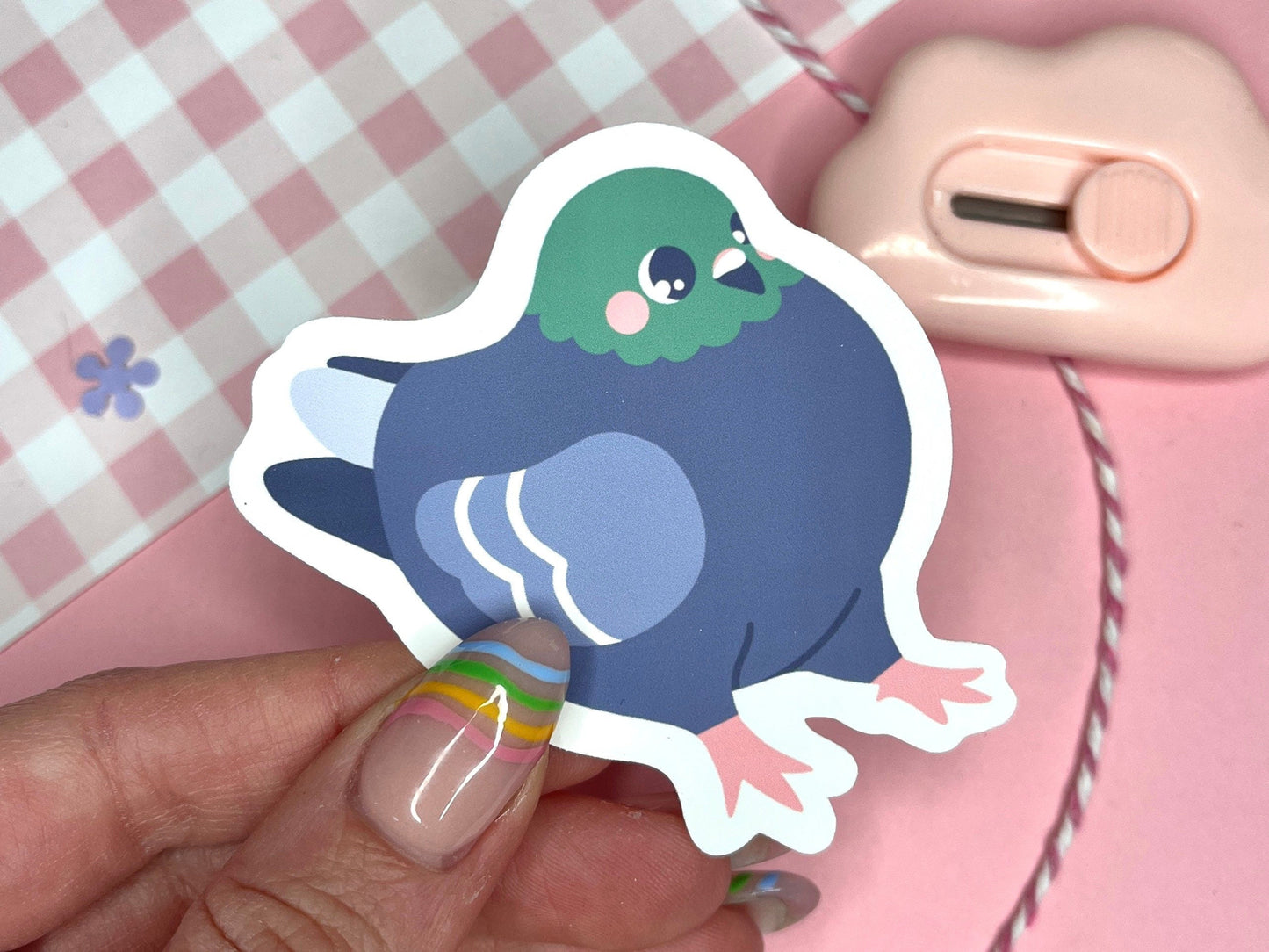 Chonky Pigeon Vinyl Sticker