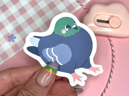Chonky Pigeon Vinyl Sticker