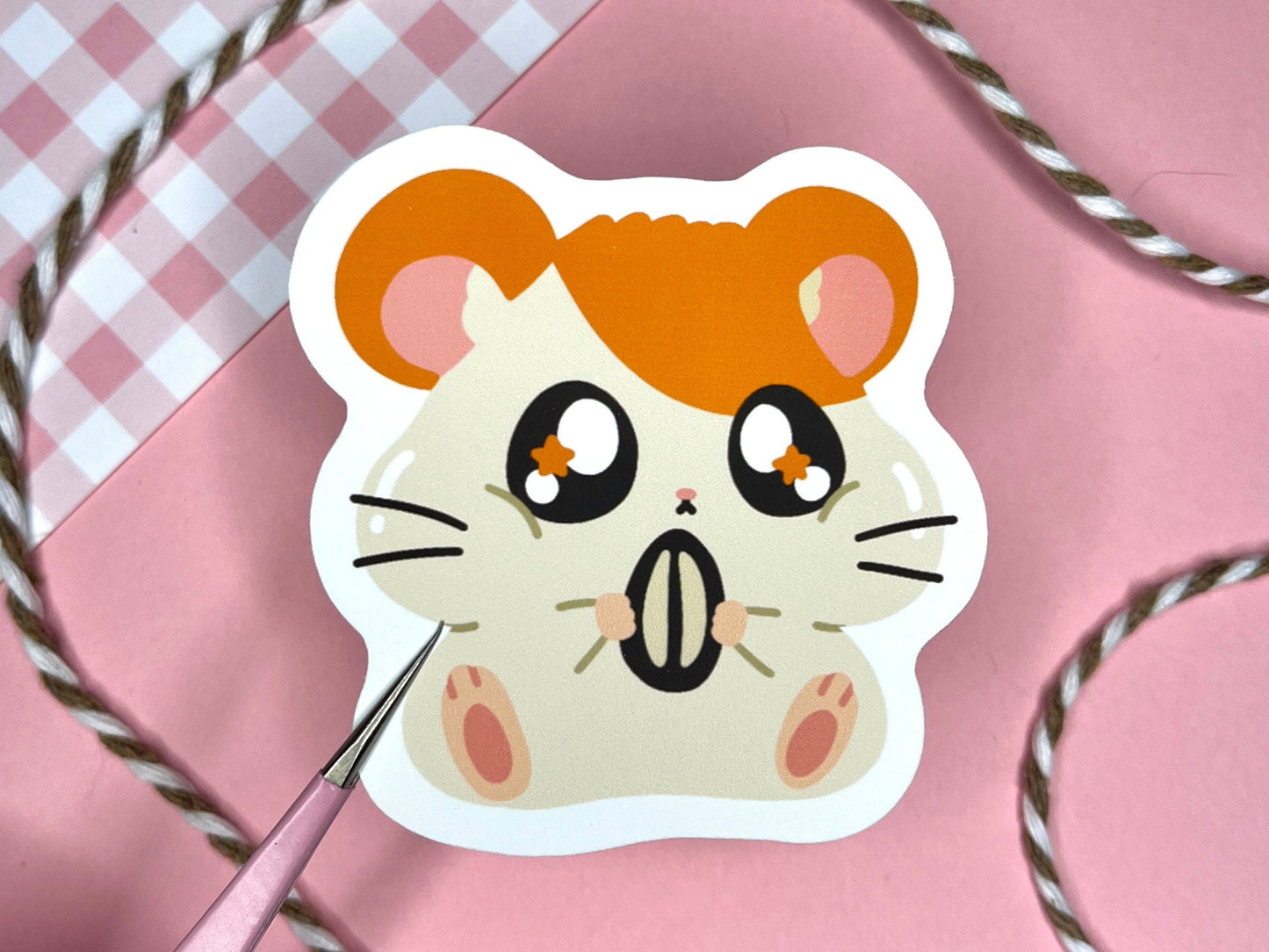 Cute Hamster Vinyl Sticker