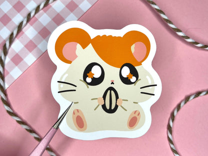 Cute Hamster Vinyl Sticker