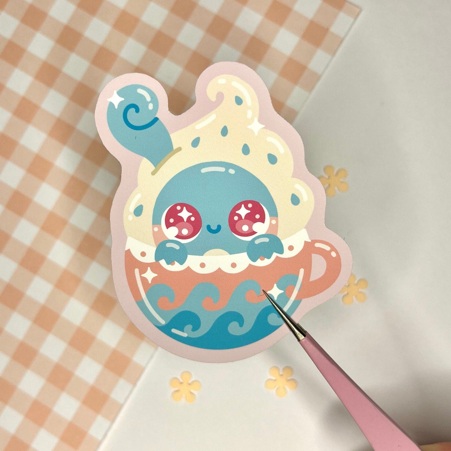 Water Type Pokeccino Vinyl Sticker