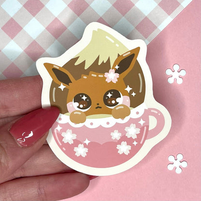 Normal Type Pokeccino Vinyl Sticker