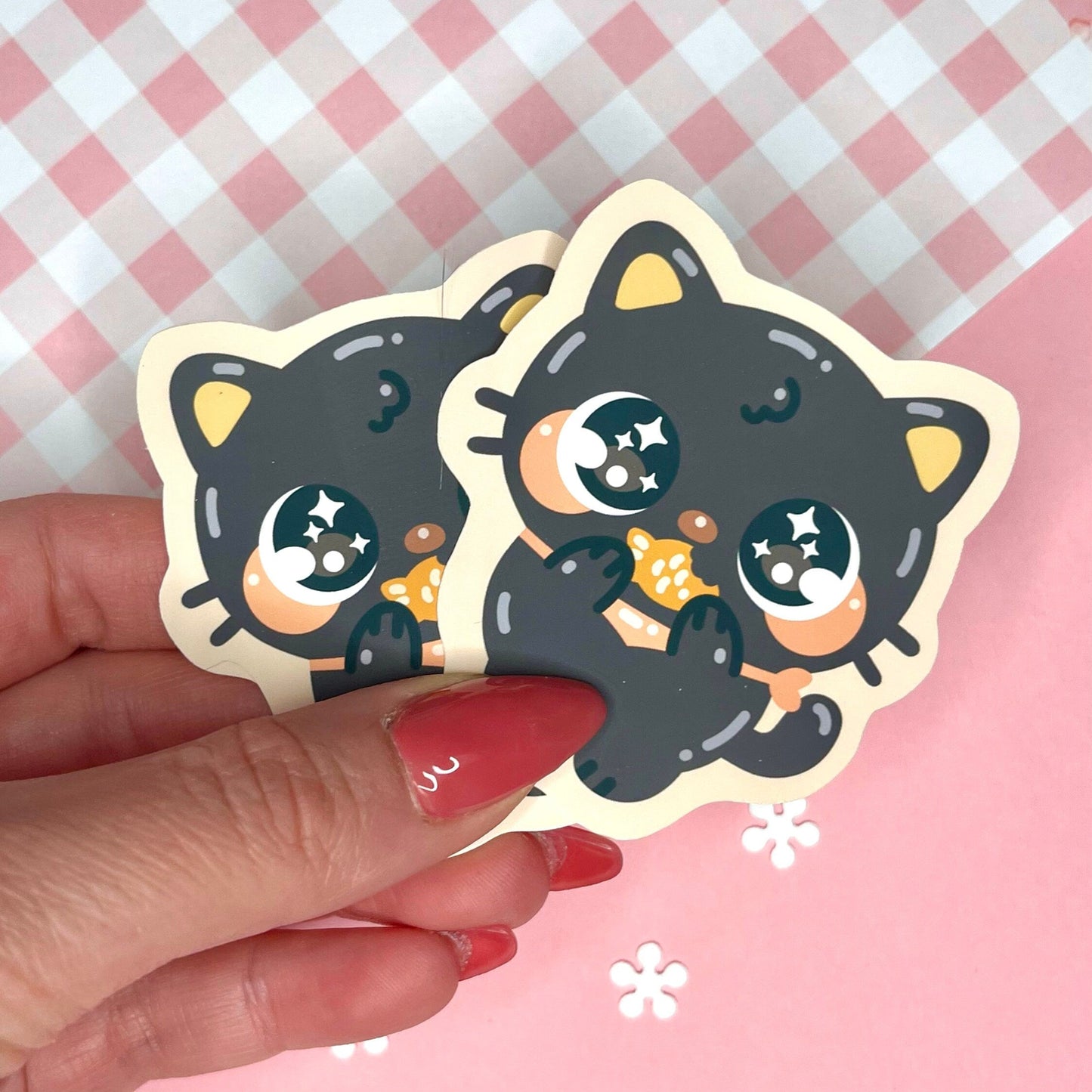 Chocolate Cat Vinyl Sticker l Kawaii Sticker