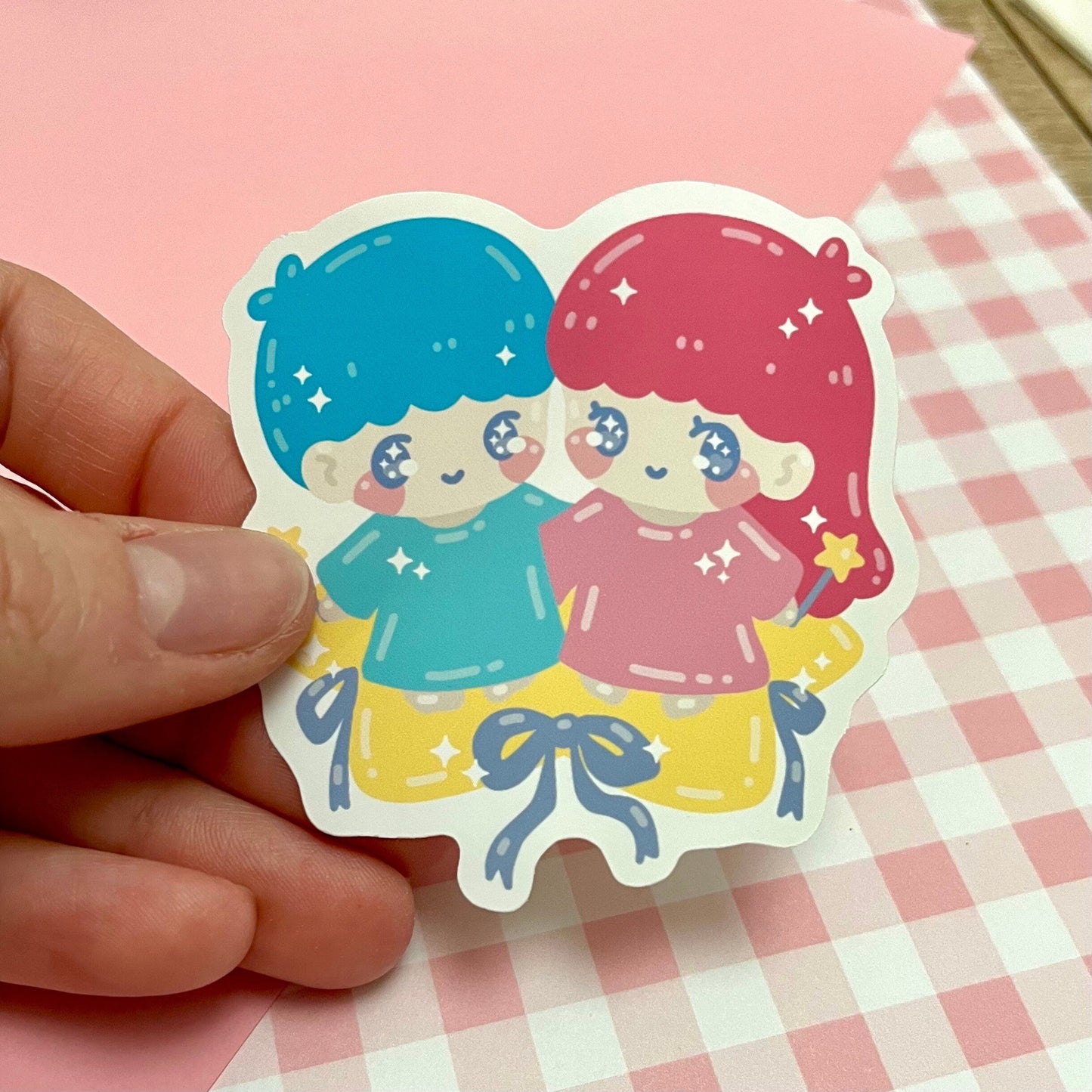Star Twins Vinyl Sticker