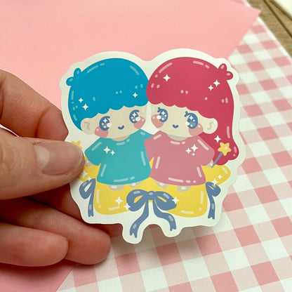 Star Twins Vinyl Sticker