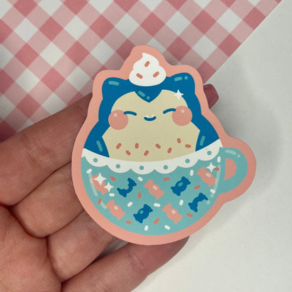 Snore Pokeccino Vinyl Sticker