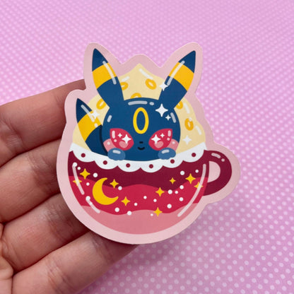 Dark Evolution Pokeccino Vinyl Sticker