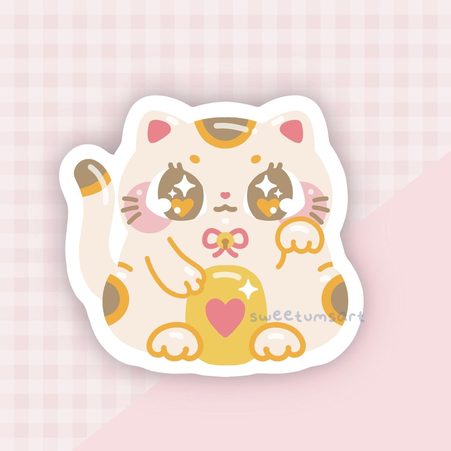Lucky Cat Vinyl Sticker