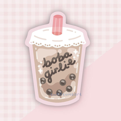 Boba Girlie Vinyl Sticker