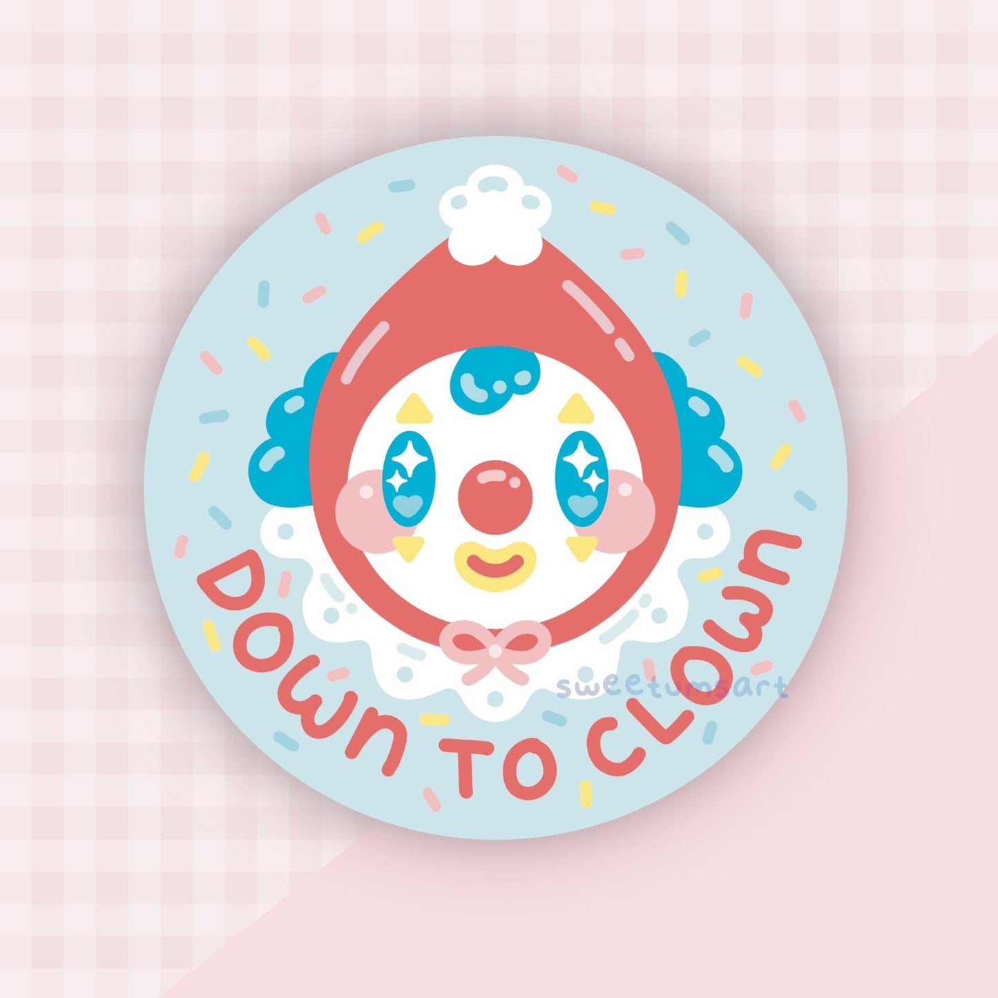 Down to Clown Vinyl Sticker