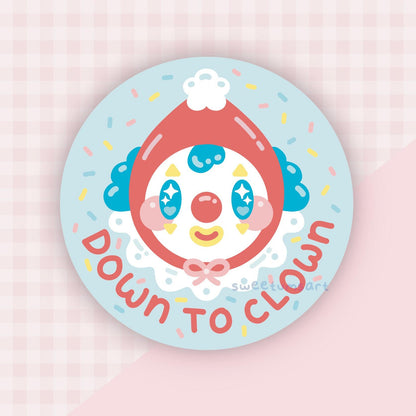 Down to Clown Vinyl Sticker