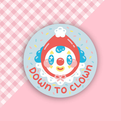 Down to Clown Vinyl Sticker