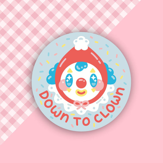 Down to Clown Vinyl Sticker