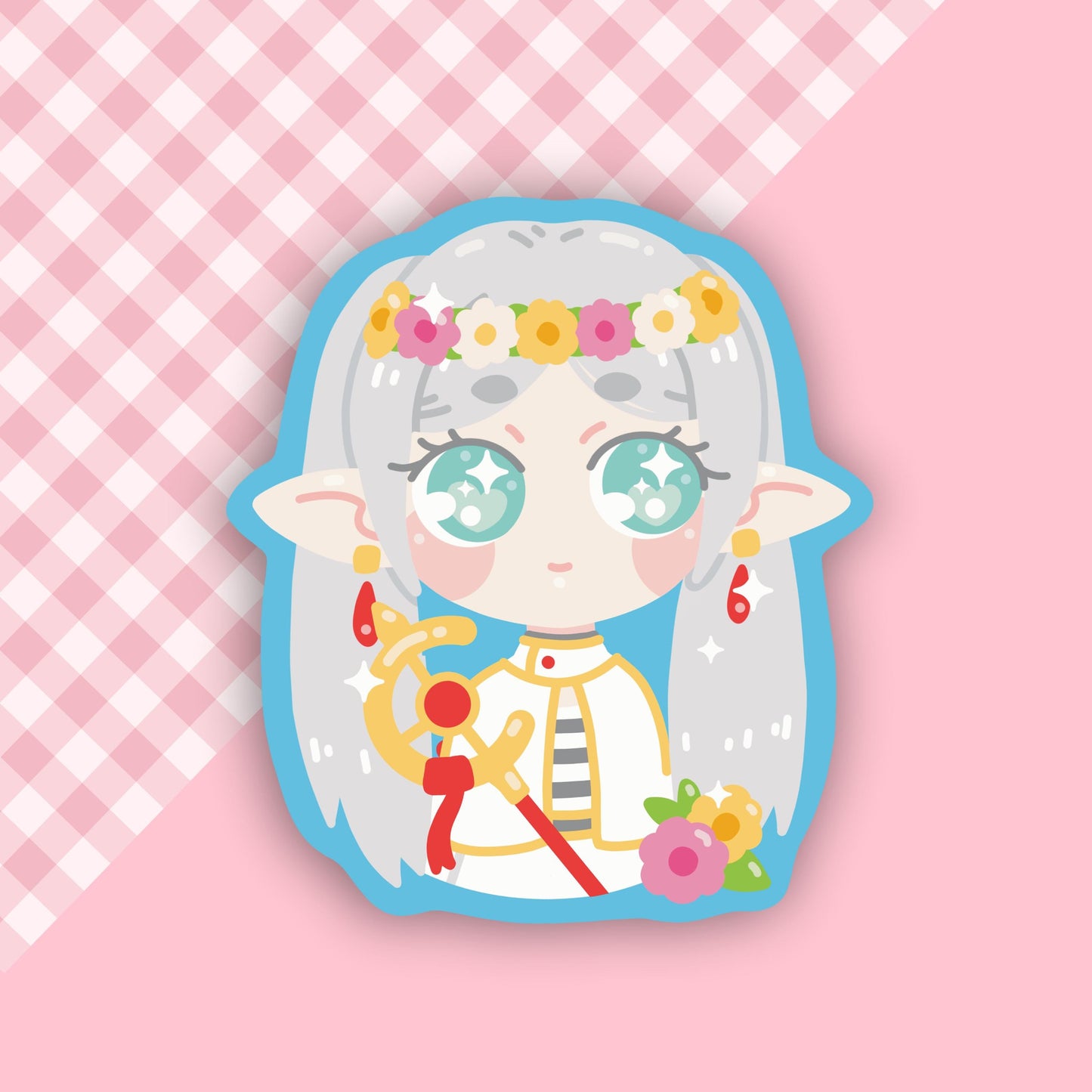 Anime Elf Vinyl Sticker