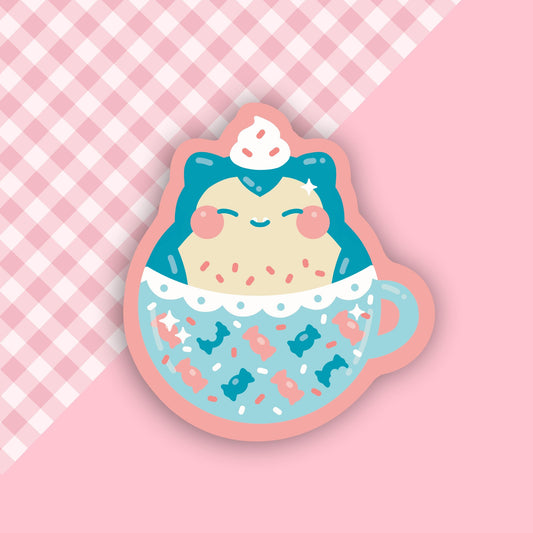 Snore Pokeccino Vinyl Sticker