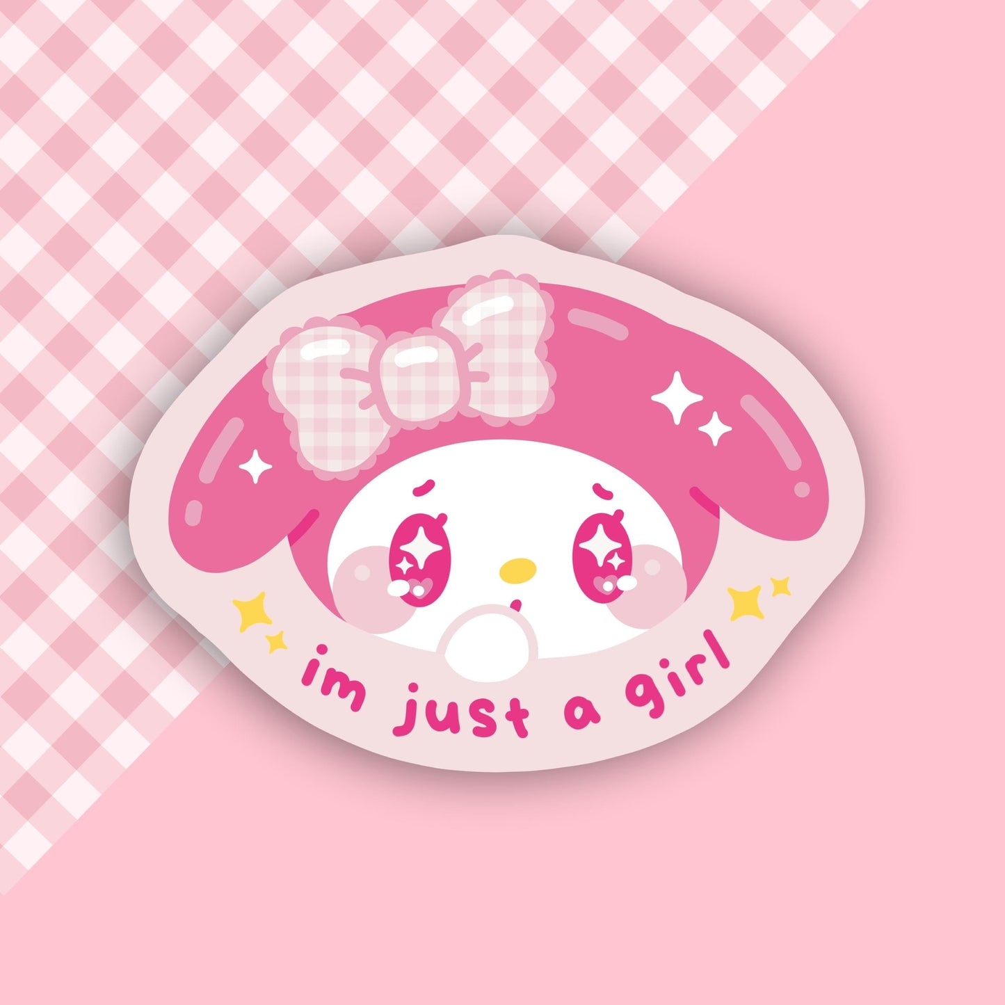 I'm Just A Girl Vinyl Sticker
