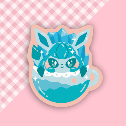 Ice Evolution Pokeccino Vinyl Sticker