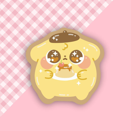Pompom Pudding Vinyl Sticker