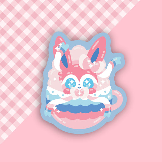 Fairy Evolution Pokeccino Vinyl Sticker