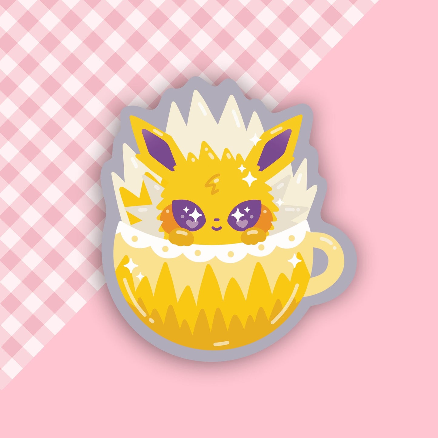 Electric Evolution Pokeccino Vinyl Sticker