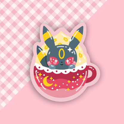 Dark Evolution Pokeccino Vinyl Sticker