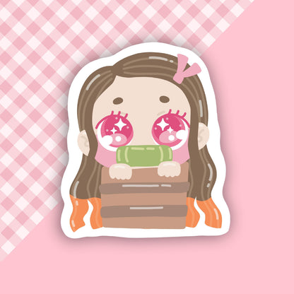 Anime Demon Girl Vinyl Sticker
