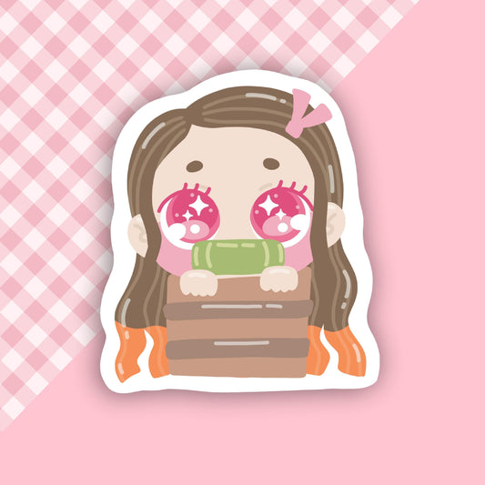 Anime Demon Girl Vinyl Sticker