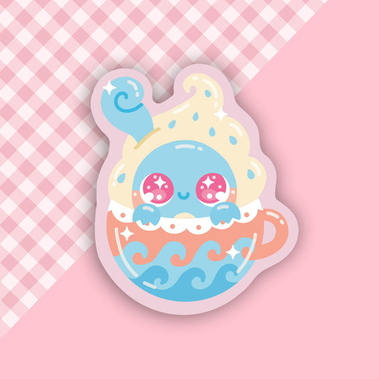 Water Type Pokeccino Vinyl Sticker