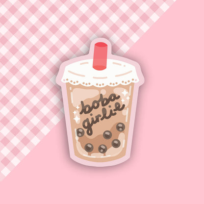 Boba Girlie Vinyl Sticker