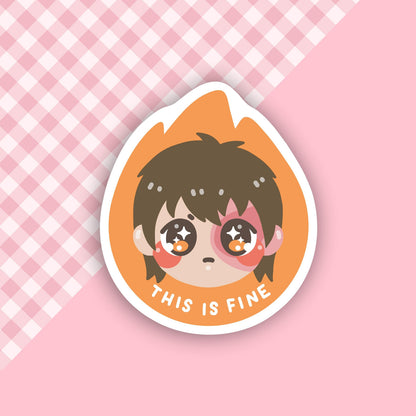 This is Fine Vinyl Sticker