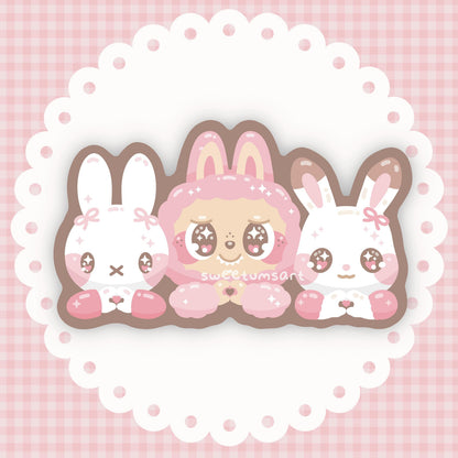 Little Bunnies Vinyl Sticker