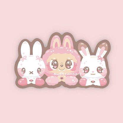 Little Bunnies Vinyl Sticker