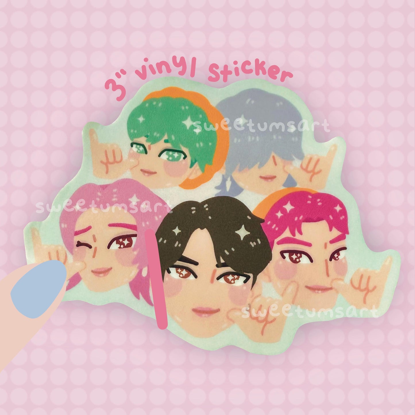 Soda Pop Boys Vinyl Sticker