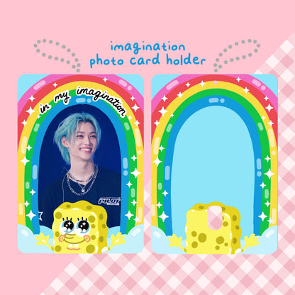 In My Imagination Photo Card Holder Keychain