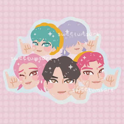 Soda Pop Boys Vinyl Sticker